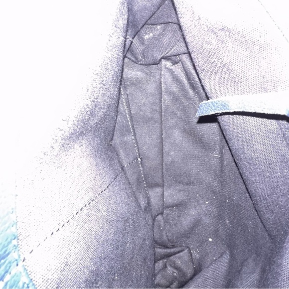 Blue black Wanderer handbag Adjusts to crossbody shoulder or hand. - Picture 8 of 14